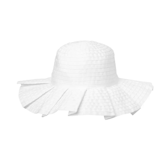 NWT Janie and Jack Pleated Sun Hat and NWT Knot Beanie White & Grey 0-3 Months - Picture 2 of 12
